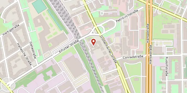 Karte der Umgebung von Großenhainer Platz 1 a, 01097 Dresden