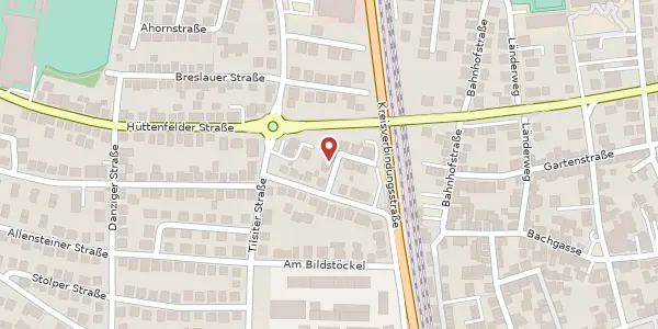 Karte der Umgebung von Insterburger Str. 2, 69502 Hemsbach