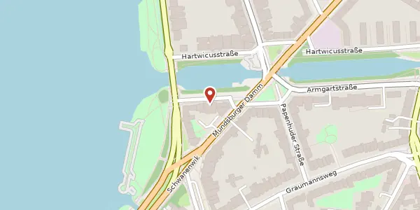 Karte der Umgebung von Armgartstraße 4, 22087 Hamburg