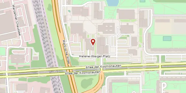 Karte der Umgebung von Helene-Weigel-Platz 1, 12681 Berlin