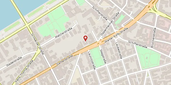 Karte der Umgebung von Gartenstr. 6, 60594 Frankfurt