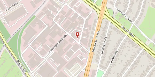 Karte der Umgebung von Gablonzerstraße 4, 76185 Karlsruhe