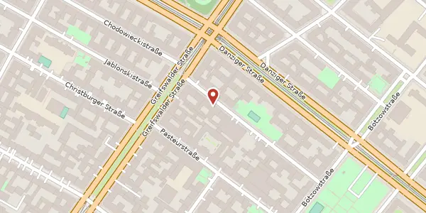 Karte der Umgebung von Dietrich-Bonhoeffer-Straße 4, 10407 Berlin
