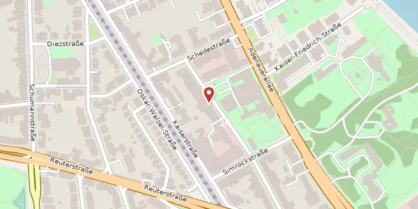 Karte der Umgebung von Buschstraße 20, 53113 Bonn