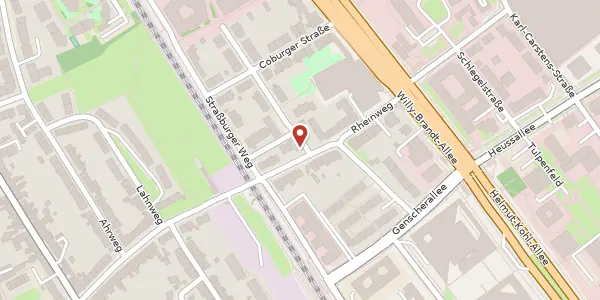 Karte der Umgebung von Rheinweg 24, 53113 Bonn