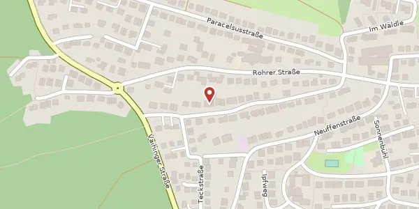Karte der Umgebung von Waldstraße 30, 70771 Leinfelden-Echterdingen
