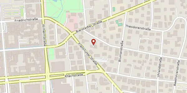 Karte der Umgebung von Frankfurter Str. 8, 65189 Wiesbaden