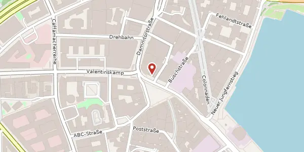 Karte der Umgebung von Gänsemarkt 44, 20354 Hamburg
