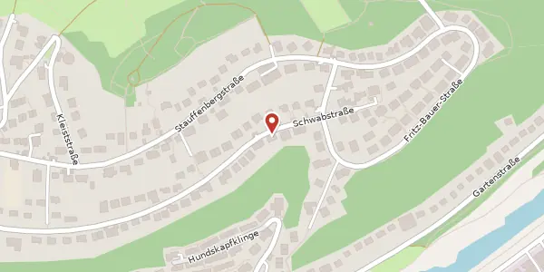 Karte der Umgebung von Schwabstraße 64, 72074 Tübingen