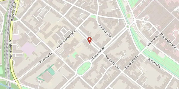 Karte der Umgebung von Breite Str. 92, 41460 Neuss