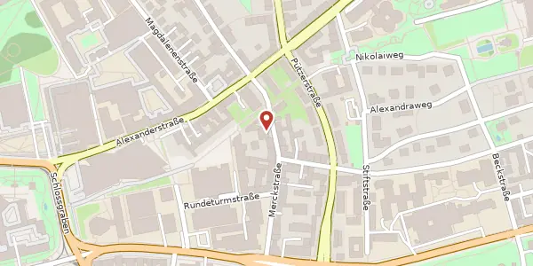 Karte der Umgebung von Merckstr. 5, 64283 Darmstadt
