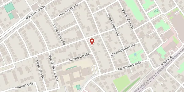 Karte der Umgebung von Starkenburger Str. 16, 65479 Raunheim