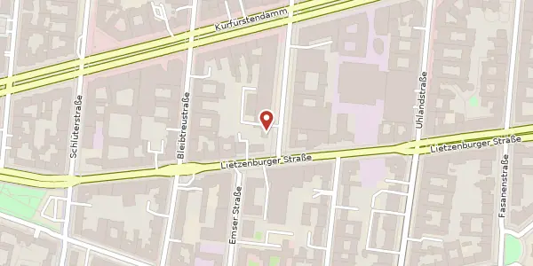 Karte der Umgebung von Knesebeckstraße 50, 10719 Berlin
