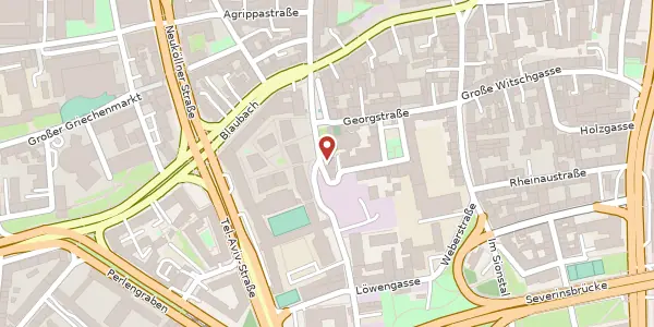 Karte der Umgebung von Waidmarkt 4, 50676 Köln