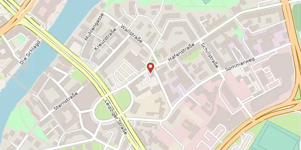 Karte der Umgebung von Hafenstraße 2, 34125 Kassel