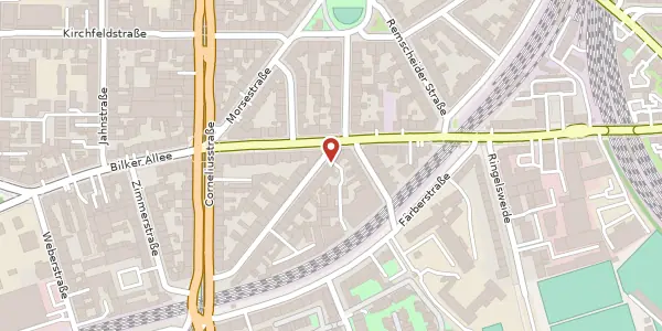 Karte der Umgebung von Hildebrandtstr. 4A, 40215 Düsseldorf