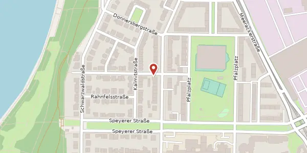 Karte der Umgebung von Weinbietstraße 22, 68163 Mannheim