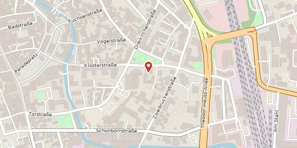 Karte der Umgebung von Klosterstraße 16, 91301 Forchheim