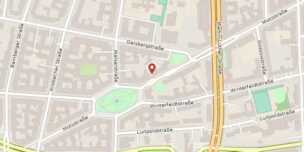 Karte der Umgebung von Motzstraße 52, 10777 Berlin