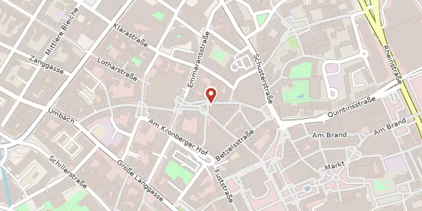 Karte der Umgebung von Stadthausstraße 6, 55116 Mainz