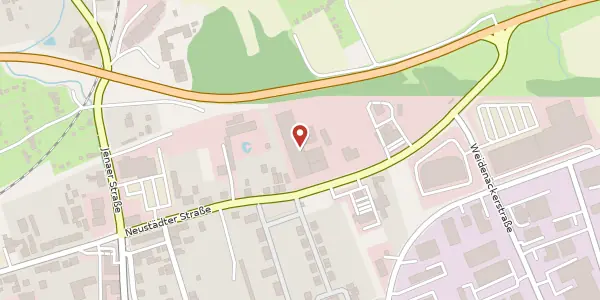 Karte der Umgebung von Neustädter Straße 177, 07381 Pößneck
