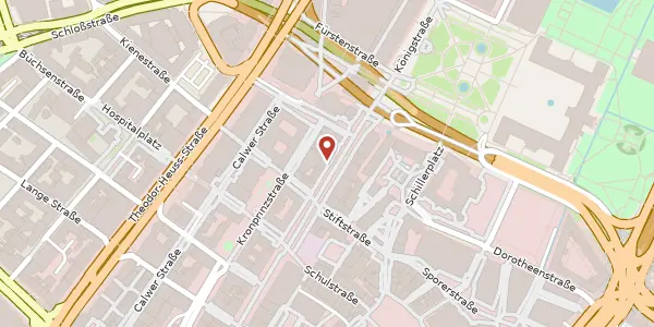 Karte der Umgebung von Königstraße 38, 70173 Stuttgart