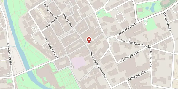Karte der Umgebung von Ludwigstraße 18, 97688 Bad Kissingen