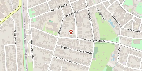Karte der Umgebung von Würzburger Str. 14, 63500 Seligenstadt