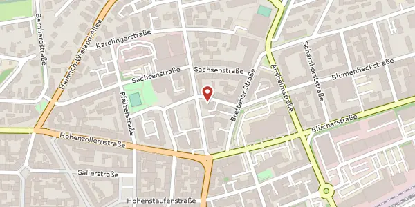 Karte der Umgebung von Wittelsbacher Straße 16, 75177 Pforzheim