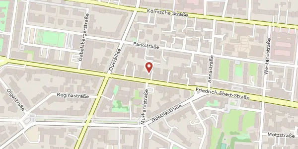 Karte der Umgebung von Friedrich-Ebert-Straße 86, 34119 Kassel