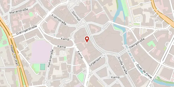 Karte der Umgebung von Große Str. 55, 49074 Osnabrück