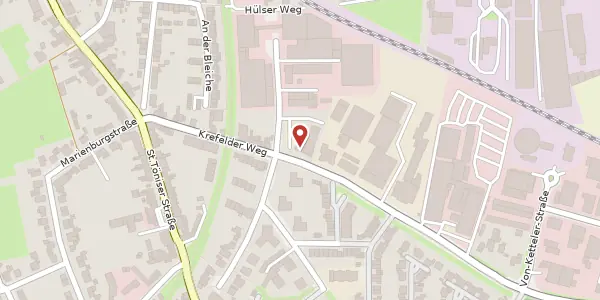 Karte der Umgebung von Krefelder Weg 35, 47906 Kempen