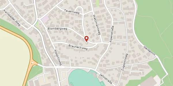 Karte der Umgebung von Blombergweg 18, 82538 Geretsried