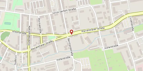 Karte der Umgebung von Marienthaler Straße 91, 08060 Zwickau