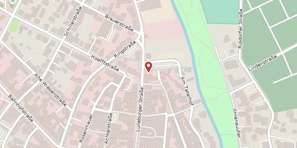Karte der Umgebung von Lüneburger Straße 36, 29525 Uelzen