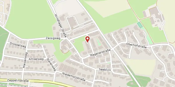 Karte der Umgebung von Delitzscher Straße 17, 88045 Friedrichshafen