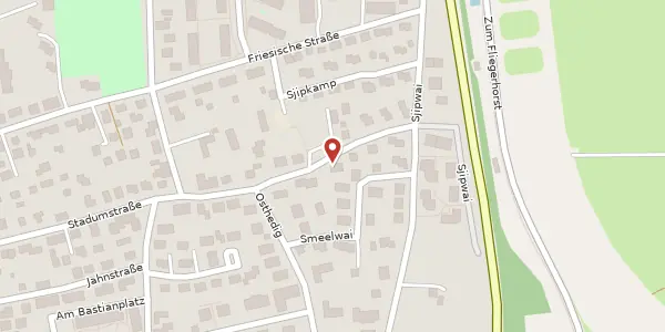 Karte der Umgebung von Stadumstraße 52, 25980 Sylt - OT. Westerland
