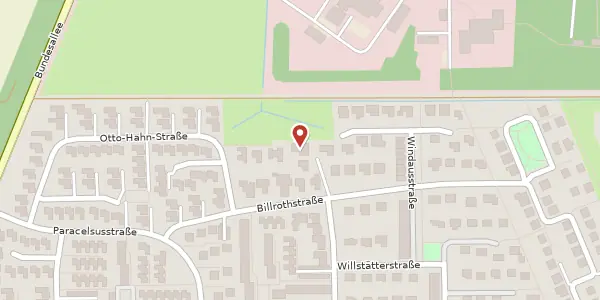 Karte der Umgebung von Billrothstraße 19, 38116 Braunschweig