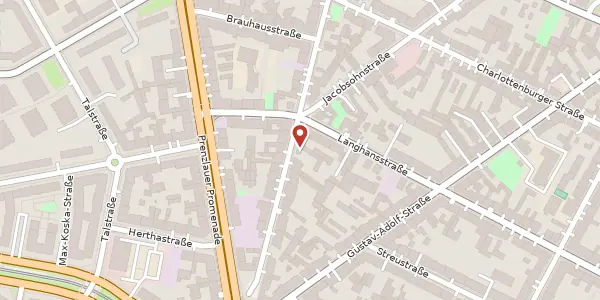 Karte der Umgebung von Heinersdorfer Straße 12, 13086 Berlin