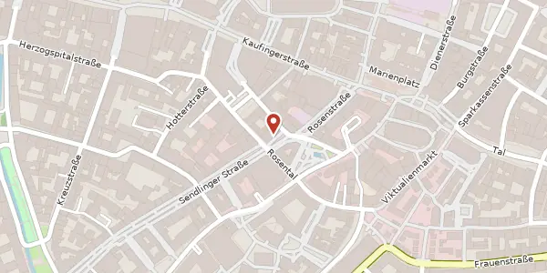 Karte der Umgebung von Sendlinger Str. 2, 80331 München