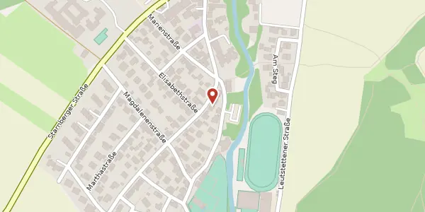 Karte der Umgebung von Reismühler Str. 21 a, 82131 Gauting