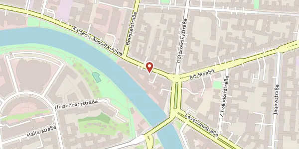 Karte der Umgebung von Alt-Moabit 62, 10555 Berlin