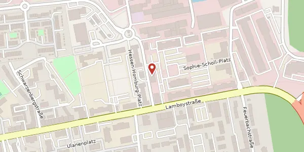 Karte der Umgebung von Sophie-Scholl-Platz 6, 63452 Hanau