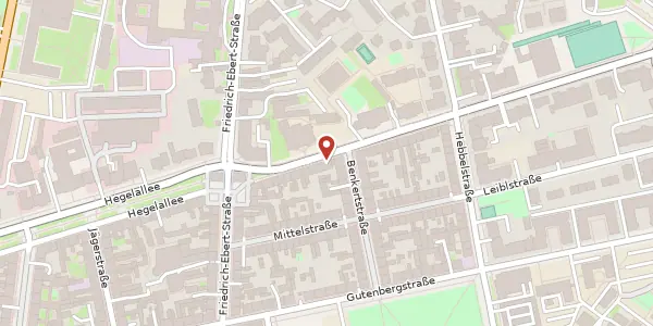 Karte der Umgebung von Kurfürstenstraße 9, 14467 Potsdam