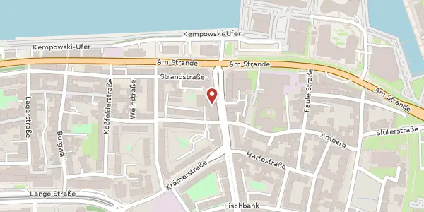 Karte der Umgebung von Grubenstraße 24, 18055 Rostock