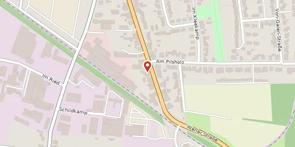 Karte der Umgebung von Werler Str. 228, 59063 Hamm