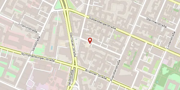 Karte der Umgebung von Brienner Str. 54 b, 80333 München