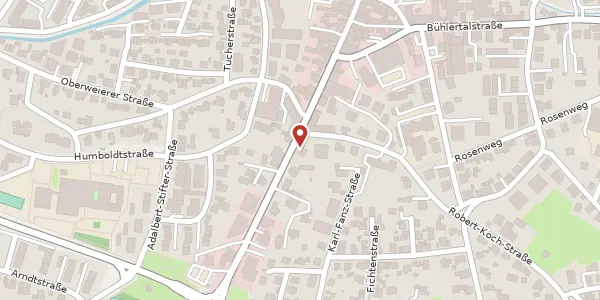 Karte der Umgebung von Hauptstraße 2 k, 77815 Bühl