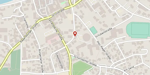 Karte der Umgebung von Adolph-Kolping-Str. 25, 93426 Roding