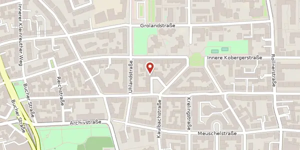 Karte der Umgebung von Kaulbachplatz 9, 90408 Nürnberg